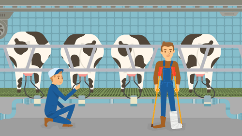 Explainer animatie voor Werkers, hulp aan landbouwers
