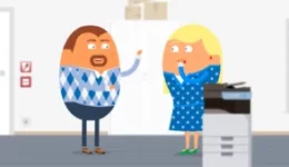 Series of animations for elearning course on management skills. We show how not to do it.