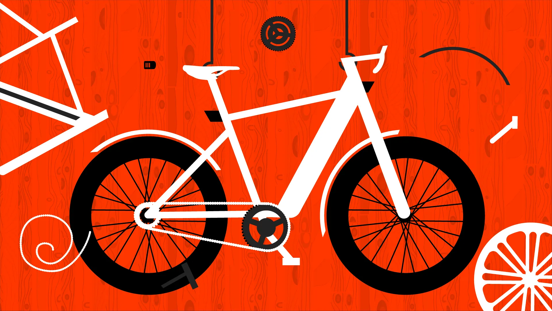 Illustratie van een Belgische fiets voor APBC
