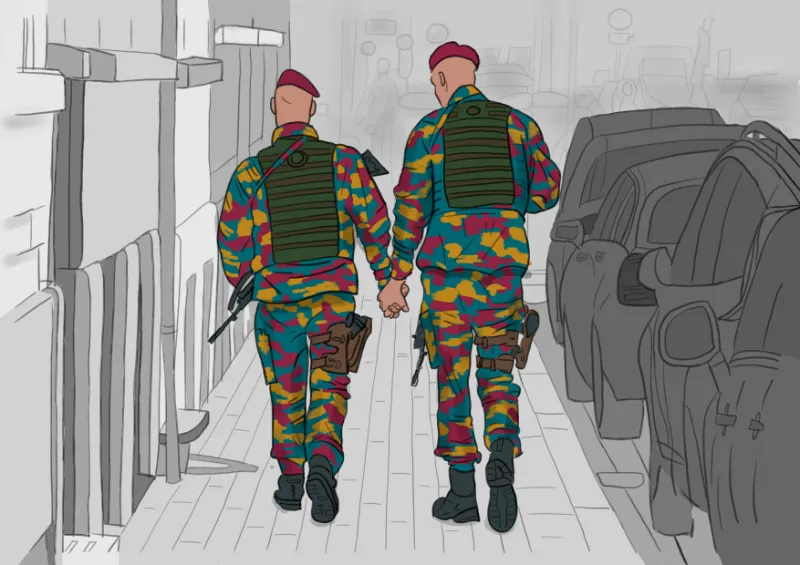 Soldiers who secretly like each other