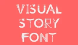 Het visualStory lettertype dat je ook op deze site kan zien